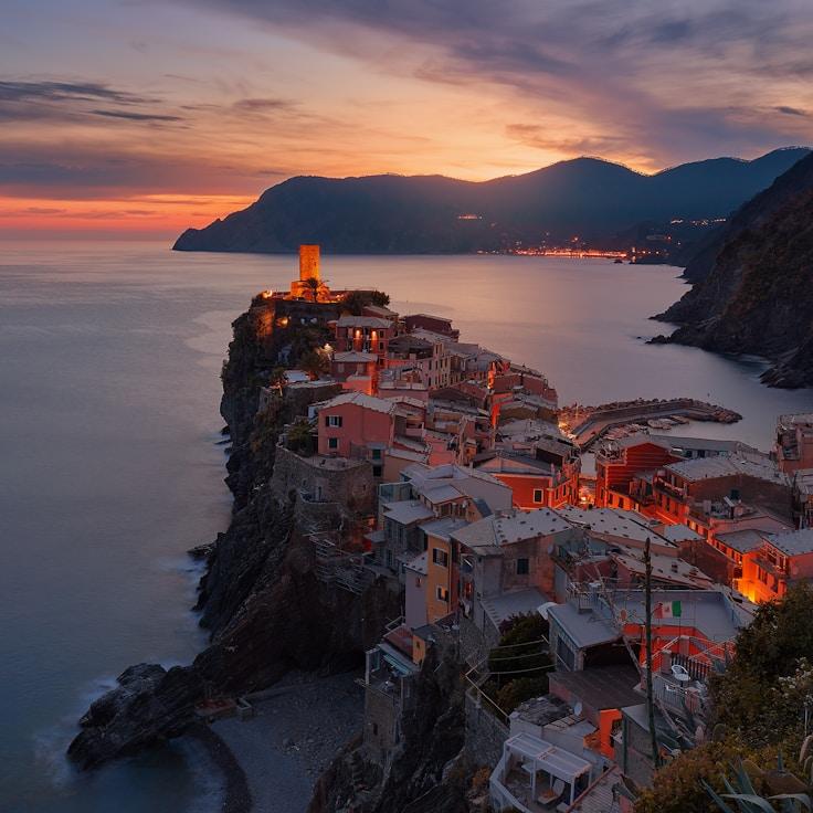 Sunset outdoors in France